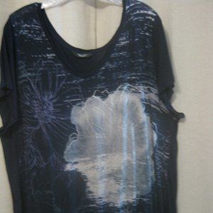 Vera Wang cap sleeve plus size blouse